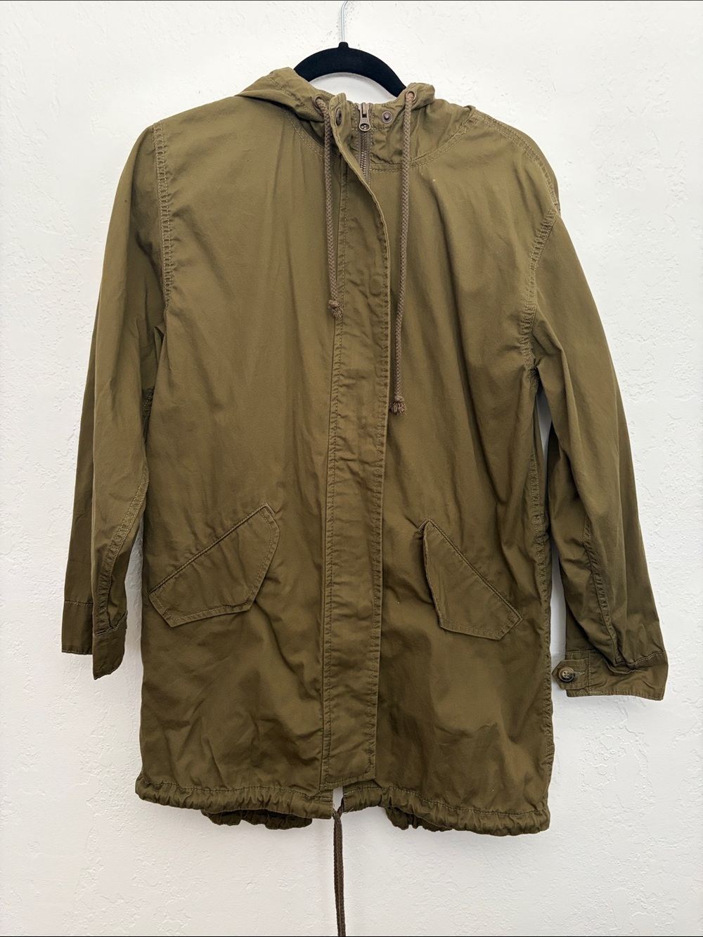 BP Hooded Thin Jacket in Olive